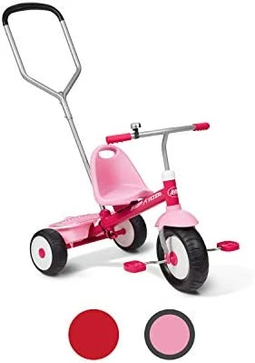 Hot Sale ๐ Deluxe Steer & Stroll Ride-On Trike, Tricycle For Toddlers Age 2-5, Toddler Bike Pink ๐ - Image 6