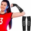Deals 👏 Minatee Volleyball Arm Sleeves Passing Hitting Forearm Sleeves With Protection Pads And Thumb Hole Padded Volleyball Sleeves 🛒