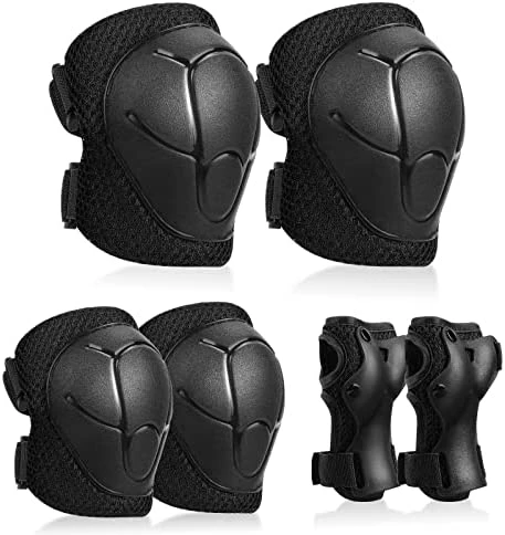 Promo 🎁 Kids Knee Pads Elbow Pads Guards Protective Gear Set Safety Gear For Roller Skates Cycling BMX Bike Skateboard Inline Skatings Scooter Riding Sports. Light Green 🎁 - Image 7