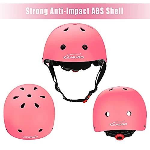 Top 10 🔥 Kids Adjustable Helmet, With Sports Protective Gear Set Knee Elbow Wrist Pads For Toddler Age 3-8 Boys 👧 Girls, Bike Skateboard Hoverboard Scooter Rollerblading Helmet Set Pink 🎁 - Image 2