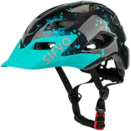 Best Sale π Kids Helmet, SIFVO Kids Bike Helmet Boys And π§ Girls Bike Helmet With Cool Visor Helmet For Kids 5-14, Kids Bike Helmets Youth Bike Helmet Adjustable & Lightweight 50-57cm Green π - Image 5