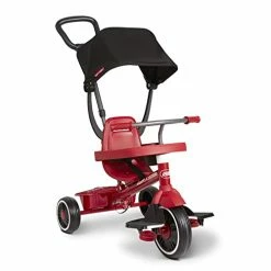 Deals 👍 Pedal & Push 4-in-1 Stroll ' N Trike®, Red Tricycle, For Toddlers Ages 1-5 (Amazon Exclusive), Toddler Bik 😀