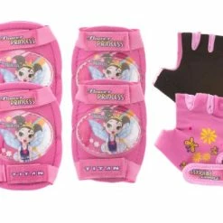 Best reviews of 🎉 Titan Flower Princess Multi-Sport Protective Pink Pad Set, Elbow Knee And Wrist Guards, Small-Medium 🛒