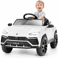 Best Sale ✨ Kids Ride On Car Electric Car With Remote Control 12V Battery Powered Car For 👧 Girls & Boys, Parent Control, LED Lights, USB Port AUX MP3 Music, LED Headligh 😉