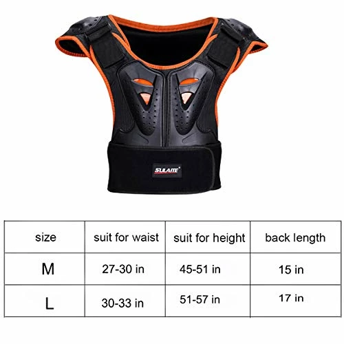 Flash Sale 👏 Kids Chest Protector, Dirt Bike Motorcycle Motocross Protective Armor, Youth Riding Biking Vest Jacket, Full Body Back Spine Armor Gear Guard Protection ✔️ - Image 3