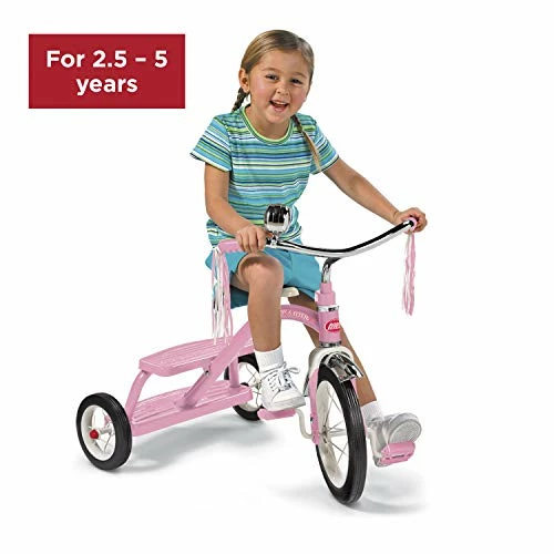 Best reviews of ๐ฅฐ Classic Pink Dual Deck Tricycle Ride On, 31.5L X 24.5W X 21.5H In ๐ - Image 3