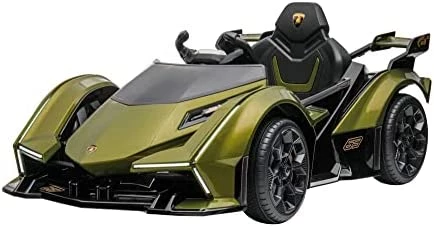 Deals 🧨 Akott Lamborghini V12 Vision Gran Turismo Ride On Sports Car For Kids., Army Green, Large 👏 - Image 5