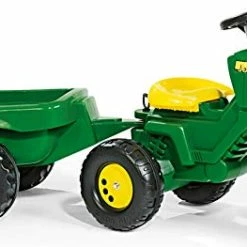 Budget 👍 Toys John Deere 3-Wheel Trac With Trailer Ride On, Green/Yellow (52769) 🎉