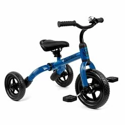 Best deal โ๏ธ Tricycle For Toddlers Age 2 To 4 Years Old, 3 In 1 Folding Toddler Bike For Boys And ๐ง Girls, Kids' Bike Trike With Detachable Pedal And Adjustable Seat (Blue) ๐