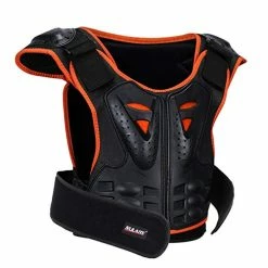 Flash Sale 👏 Kids Chest Protector, Dirt Bike Motorcycle Motocross Protective Armor, Youth Riding Biking Vest Jacket, Full Body Back Spine Armor Gear Guard Protection ✔️