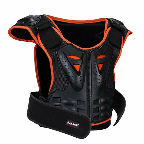 Flash Sale 👏 Kids Chest Protector, Dirt Bike Motorcycle Motocross Protective Armor, Youth Riding Biking Vest Jacket, Full Body Back Spine Armor Gear Guard Protection ✔️