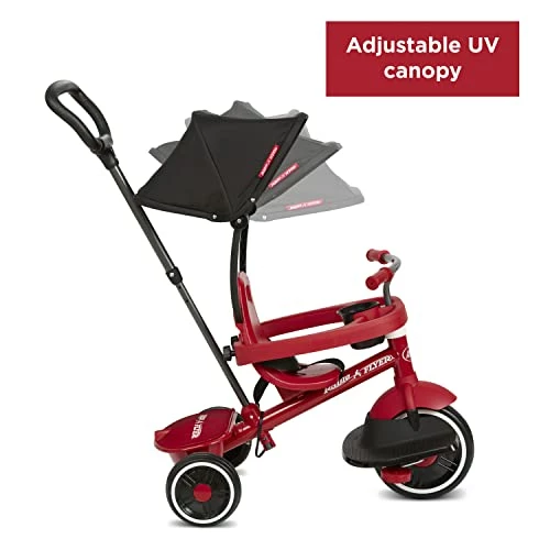 Deals ๐ Pedal & Push 4-in-1 Stroll ' N Trikeยฎ, Red Tricycle, For Toddlers Ages 1-5 (Amazon Exclusive), Toddler Bik ๐ - Image 3
