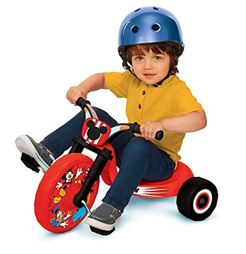 Best Pirce 😀 Mickey Mouse 10 Junior Cruiser Ride-On Pedal-Powered Toddler Bike Trike, Ages 18-36 M For Kids 33”-35” Tall And Up To 35 Lb ✨