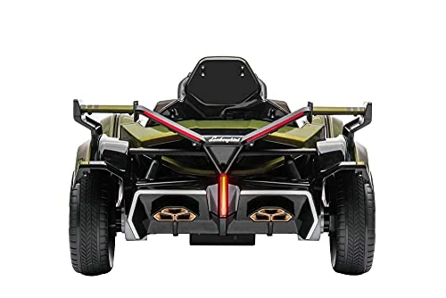 Deals 🧨 Akott Lamborghini V12 Vision Gran Turismo Ride On Sports Car For Kids., Army Green, Large 👏 - Image 4