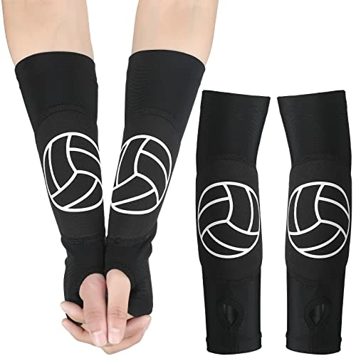 Coupon ๐ฏ Minatee Volleyball Arm Sleeves Passing Hitting Forearm Sleeves With Protection Pads And Thumb Hole Padded Volleyball Sleeves ๐