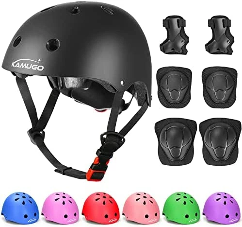 Top 10 🔥 Kids Adjustable Helmet, With Sports Protective Gear Set Knee Elbow Wrist Pads For Toddler Age 3-8 Boys 👧 Girls, Bike Skateboard Hoverboard Scooter Rollerblading Helmet Set Pink 🎁 - Image 7