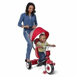 Cheapest 🎁 4-in-1 Stroll 'N Trike, Red Toddler Tricycle For Ages 1 Year -5 Years, 19.88" X 35.04" X 40.75" 🛒