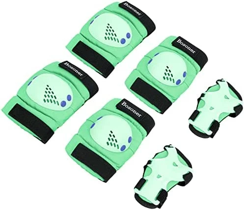 Best Pirce 🥰 BOSONER Kids/Youth Knee Pad Elbow Pads For Roller Skates Cycling BMX Bike Skateboard Inline Rollerblading, Skating Skatings Scooter Riding Sports Black ❤️ - Image 7