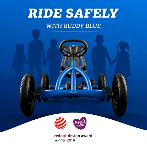 Wholesale 😀 Erg Toys - Buddy Pedal Go Kart - Go Kart - Go Cart For Kids - Pedal Car Outdoor Toys For Children Ages 3-8 - Ride On Toy - BFR System - Adjustable Seat - Pedal Kart For Kids (Blue) 🥰 - Image 5