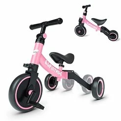 Buy ๐ Besrey 5 In 1 Toddler Bike For 10 Month To 4 Years Old Kids, Toddler Tricycle Kids Trikes Tricycle, Gift & Toys For Boy & Girl, Balance Training, Removable Pedals Blu ๐