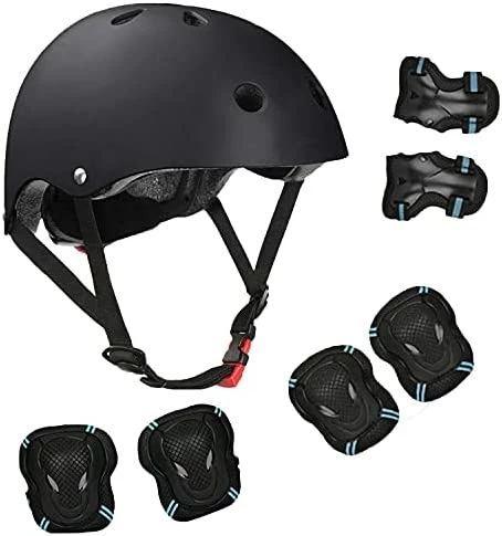 Best deal 💯 Kids Bike Helmet Toddler Helmet, Kids Skateboard Helmet And Pads Adjustable Sports Protective Gear Set Knee Elbow Pads Wrist Pads For Boys 👧 Girls, Kids Cycling Scooter Helmet Set Red 🛒 - Image 7