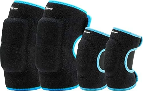 Budget ❤️ Adjustable Soft Elbow Pads And Knee Pads For Kids, Child Protective Pad Sets For Bicycle Roller Skating 🏀 Basketball Football Volleyball Dancing Kneeling Blue 🌟 - Image 11