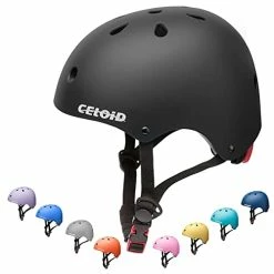 Cheapest 😍 Kids Bike Helmet,Toddler Skateboard Helmets For Ages 2-3-5-8-14 Years Boys 👧 Girls，Adjustable Multi-Sport Bicycle Skateboarding Football Roller Skating Scooter Rollerblade Balance Bike Helmet Light Blue ✔️