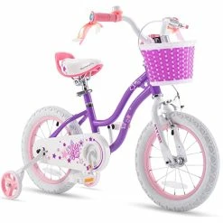 Budget ๐ Baby Stargirl Kids Bike ๐ง Girls 12 14 16 18 20 Inch Children's Bicycle With Basket For Age 3-12 Years Purple ๐ฏ