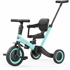 Cheap โจ Tricycles For 1-3 Year Olds, Toddler Bike, For Boys And ๐ง Girls, Toddler Tricycle With Parent Push Handle, Trike With Backrest & Safety Belt, Blue, TR007 Blue-007 ๐