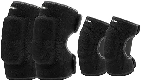 Budget ❤️ Adjustable Soft Elbow Pads And Knee Pads For Kids, Child Protective Pad Sets For Bicycle Roller Skating 🏀 Basketball Football Volleyball Dancing Kneeling Blue 🌟 - Image 9