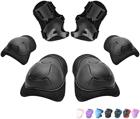 Top 10 🤩 Kids/Youth Knee Pad Elbow Wrist Pads Guards Protective Gear Set For Roller Skates Cycling Bike Skateboard Inline Skatings Scooter Riding Sports,Suitable For Multiple Sports Outdoor Activities 02-red/black ⌛ - Image 5
