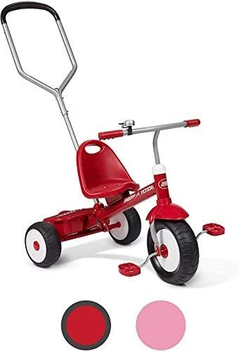 Hot Sale ๐ Deluxe Steer & Stroll Ride-On Trike, Tricycle For Toddlers Age 2-5, Toddler Bike Pink ๐ - Image 7