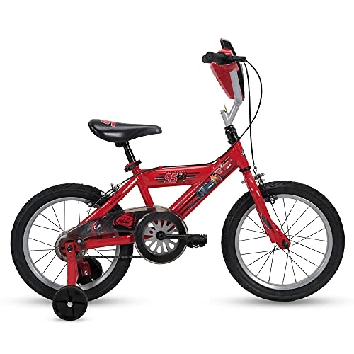 Outlet โ Disney Cars Kid Bike Quick Connect Assembly, Handlebar Plaque W/ Sounds & Training Wheels, 16" Red ๐ - Image 2
