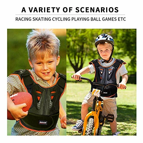 Flash Sale 👏 Kids Chest Protector, Dirt Bike Motorcycle Motocross Protective Armor, Youth Riding Biking Vest Jacket, Full Body Back Spine Armor Gear Guard Protection ✔️ - Image 2