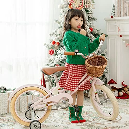 Best Sale 🌟 Girls Bike With Basket, Kids Bike For 3-13 Years, 14 Inch With Training Wheels, 16 Inch With Training Wheels And Kickstand, 20 Inch With Kickstand But No Training Wheels. Mango Without Fenders 👏 - Image 2