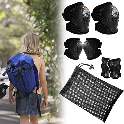 Best Pirce ๐ Knee Pads For Kids 3-8 Years Old & Elbow Pads With Wrist Guards Youth Protective Gear Set For Skateboard Cycling Roller Bike Inline Scooter Skating Skates Pads Toddler ๐ง Girls Boys Kids Pink ๐งจ - Image 4