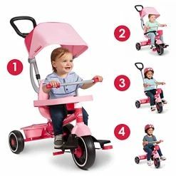 Deals ✨ Pedal & Push 4-in-1 Stroll 'N Trike, Pink Tricycle, Tricycle For Toddlers Age 1-5, Toddler Bike (Amazon Exclusive) 🤩