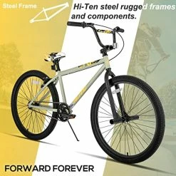 Budget 🌟 Iland BMX Bike,20 24 26 Inch,Beginner-Level To Advanced Riders With 2 Pegs,Kid’s Adults Bicycles, Multiple Colors Green 🥰