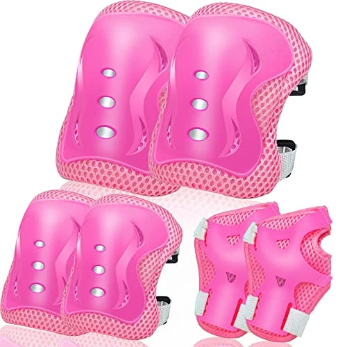 Hot Sale 🔔 Kids Kneepads And Elbow Pads,Elbow Pads And Knee Pads For Kids Toddlers 👧 Girls Boys Bike Skateboard Scooter Riding Sports- Kid Youth Knee Pads And Elbow Pads Set Black 🤩