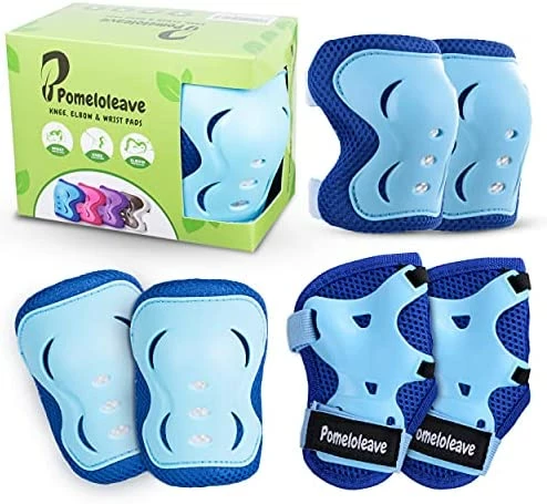 Best Sale 💯 Knee Pads For Kids Knee And Elbow Pads For Kids And Teen Protective Gear 6 In 1 Set For Inline Skating, Rollerblades, Skateboard, Dirt Bike, Longboarding Black 💯 - Image 9