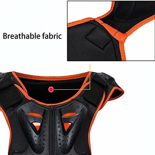 Flash Sale 👏 Kids Chest Protector, Dirt Bike Motorcycle Motocross Protective Armor, Youth Riding Biking Vest Jacket, Full Body Back Spine Armor Gear Guard Protection ✔️ - Image 4