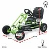 Flash Sale ⭐ Lightning - Pedal Go Kart | Pedal Car | Ride On Toys For Boys & 👧 Girls With Ergonomic Adjustable Seat & Sharp Handling - Race Green 👏