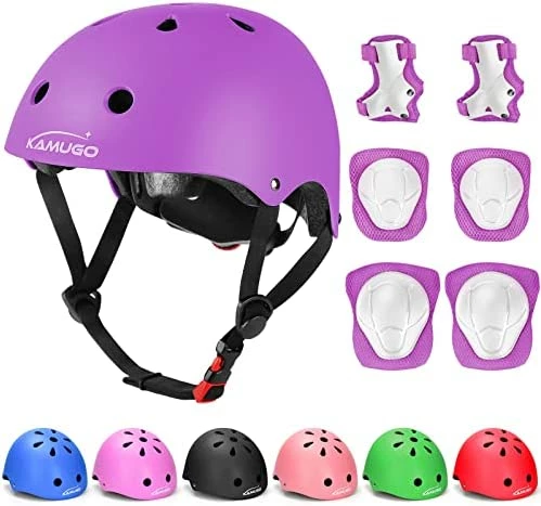 Top 10 🔥 Kids Adjustable Helmet, With Sports Protective Gear Set Knee Elbow Wrist Pads For Toddler Age 3-8 Boys 👧 Girls, Bike Skateboard Hoverboard Scooter Rollerblading Helmet Set Pink 🎁 - Image 10
