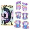 Flash Sale 🔔 Protexion Protective Gear Set For Kids - Includes Knee, Elbow And Wrist Pads Rainbow 🌟