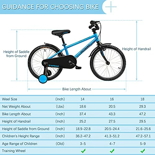 Budget ❤️ Utroad Kid Bike Child's Bike For Boys 👧 Girls Age 3-12 Years, 14 16 18 20 Inch Children's Bicycle With Training Wheels, Toddlers Bike, Multiple Colors 14 Inch-red ⌛ - Image 5