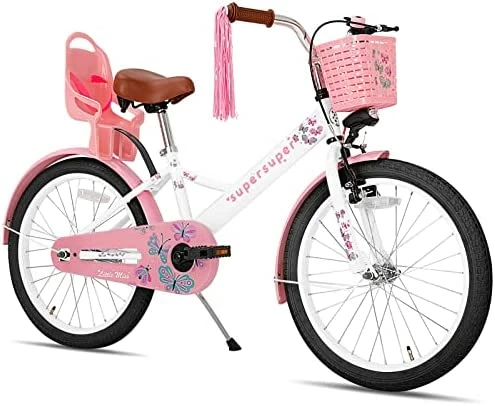 Best deal ๐ Little Daisy Kids Bike For 2-9 Years ๐ง Girls With Training Wheels & Front Handbrake 12 14 16 20 Inch Princess Kids Bicycle With Basket Bike Streamers Toddler Cycle Bikes, Blue Pink White ๐ - Image 5