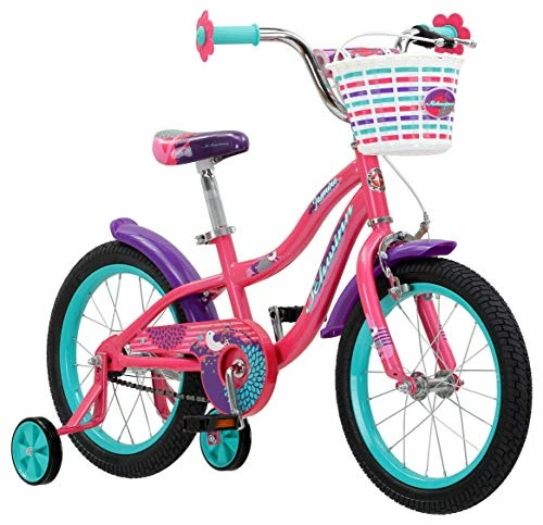 Promo 🔥 Jasmine 👧 Girls Bike With Training Wheels, 16-Inch Wheels, Multiple Colors Pink 🌟