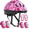 Top 10 ❤️ Kids Bike Helmet Suitable For Ages 3-8 Years Boys 👧 Girls, Adjustable Toddler Helmet With Knee Elbow Pads Wrist Guards Sports Protective Gear Set For Bike Bicycle Skateboard Scooter Purple Star 🎉