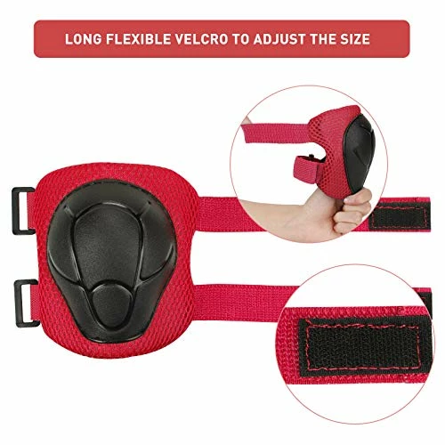 Promo 🎁 Kids Knee Pads Elbow Pads Guards Protective Gear Set Safety Gear For Roller Skates Cycling BMX Bike Skateboard Inline Skatings Scooter Riding Sports. Light Green 🎁 - Image 5