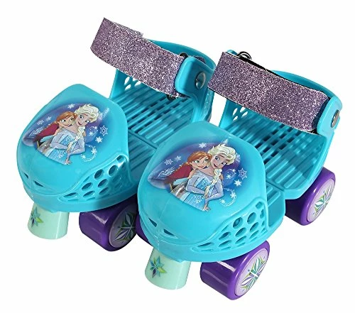 Brand new ✨ Adjustable Glitter Frozen Children's Roller Skates And Knee Pads Set, Junior Size 6-12 Sisters Ru 😉 - Image 2